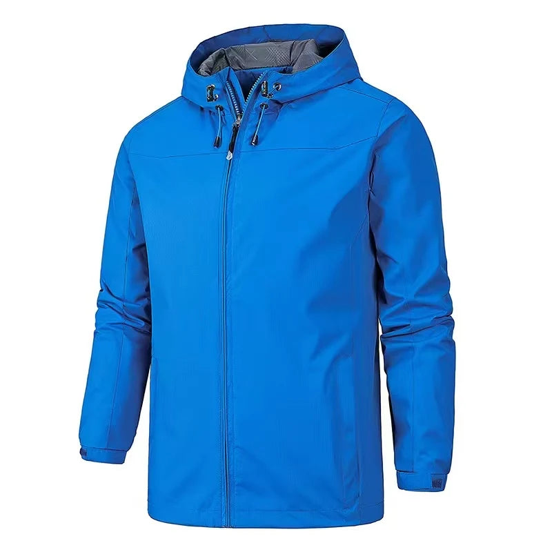 2025 Men's Warm Solid Color Windbreaker Men's Sports Jacket Outdoor Stormtrooper Jacket