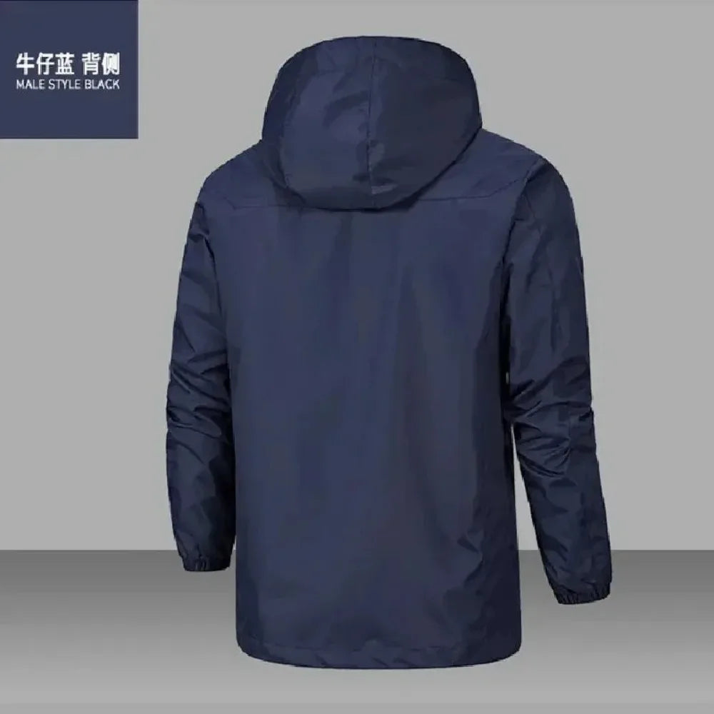 2025 Men's Warm Solid Color Windbreaker Men's Sports Jacket Outdoor Stormtrooper Jacket