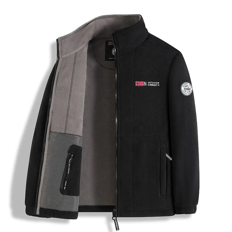 Men's Fleece Jacket for Autumn and Winter - New Style, Warm & Outdoor Cold-Resistant