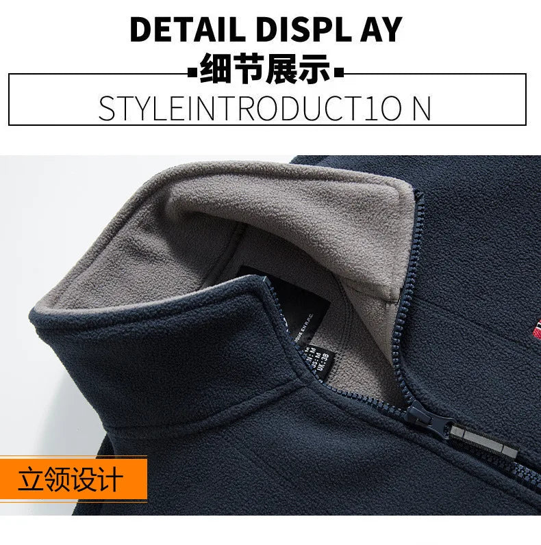 Men's Fleece Jacket for Autumn and Winter - New Style, Warm & Outdoor Cold-Resistant