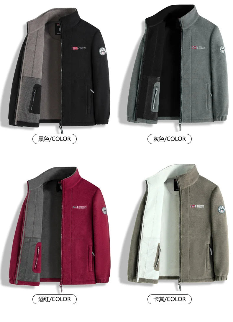 Men's Fleece Jacket for Autumn and Winter - New Style, Warm & Outdoor Cold-Resistant