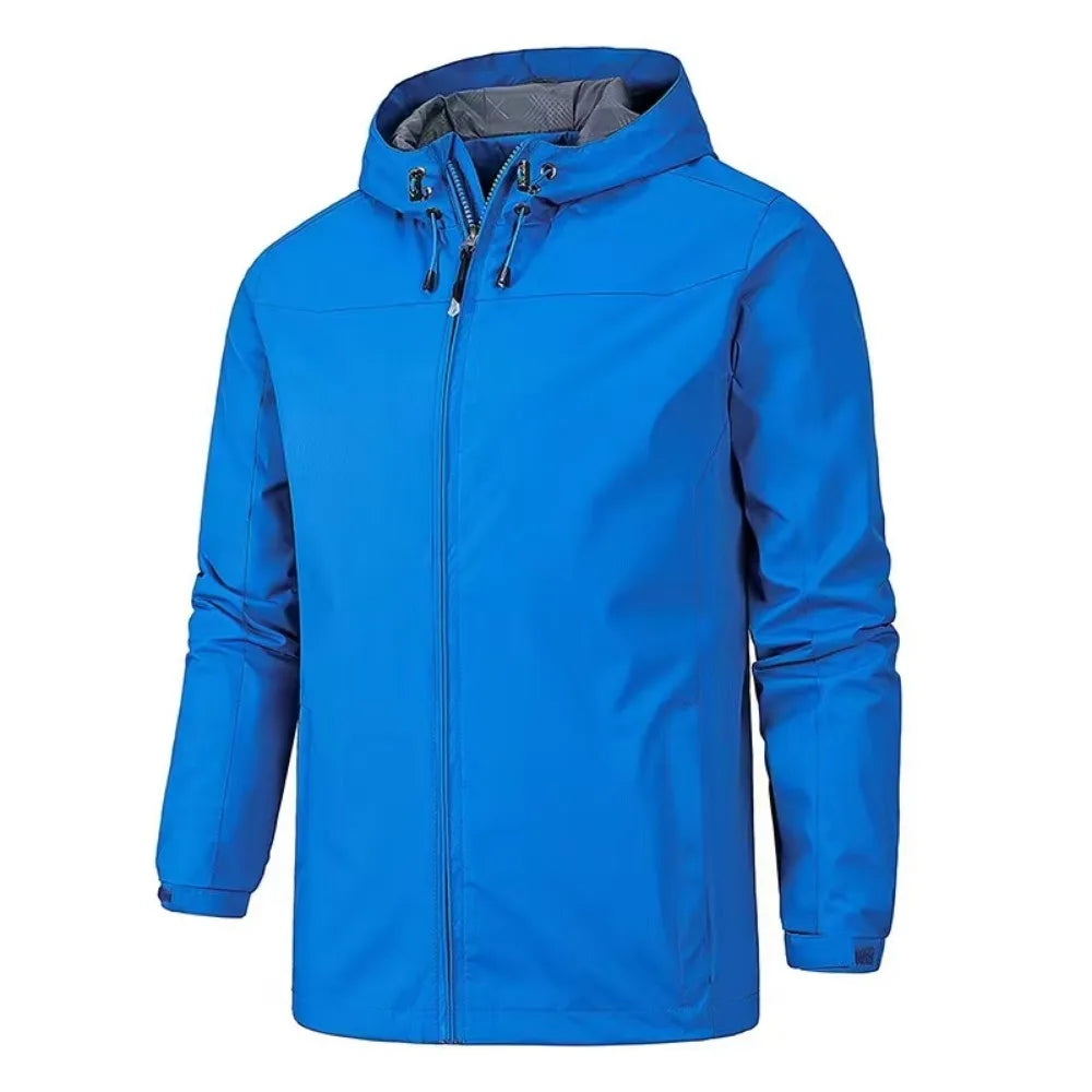 2025 Men's Warm Solid Color Windbreaker Men's Sports Jacket Outdoor Stormtrooper Jacket
