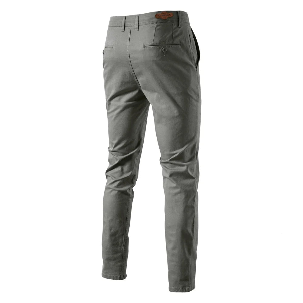 AIOPESON Casual Cotton Men Trousers Solid Color Slim Fit Men's Pants New Spring Autumn High Quality Classic Business Pants Men
