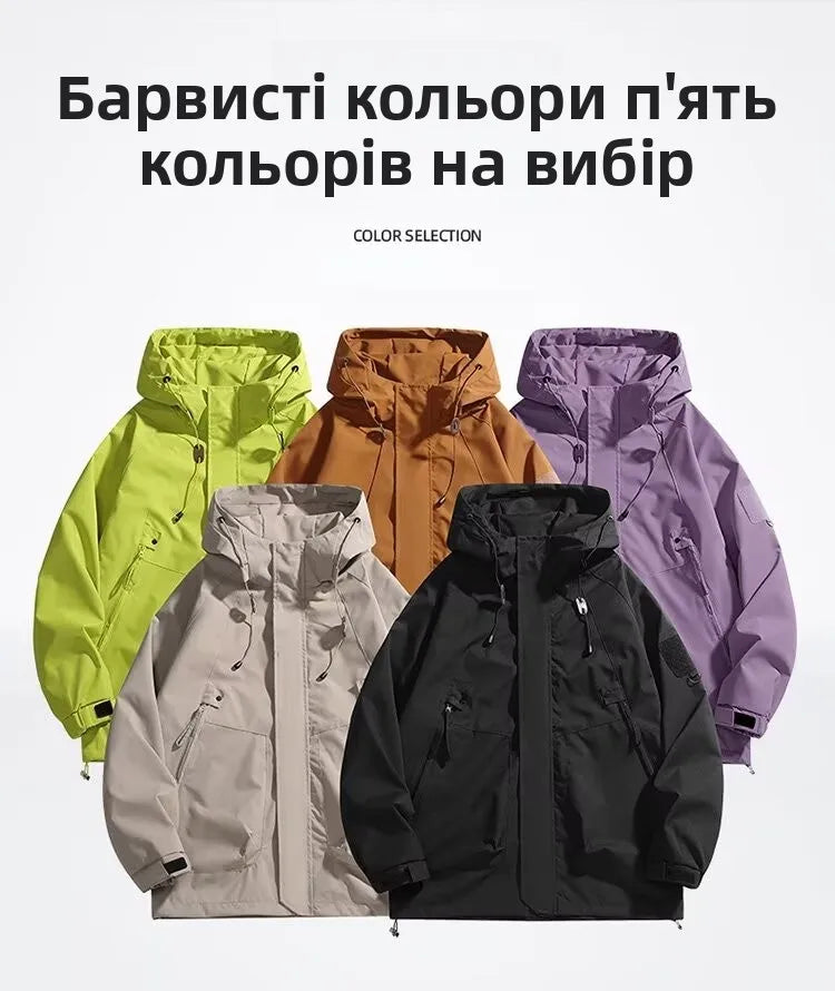 Outdoor Men's Jaet Spring Autumn New Sle Loose Workwear Windproof Waterproof Coat Couple Outerwear Faion Urban Youth