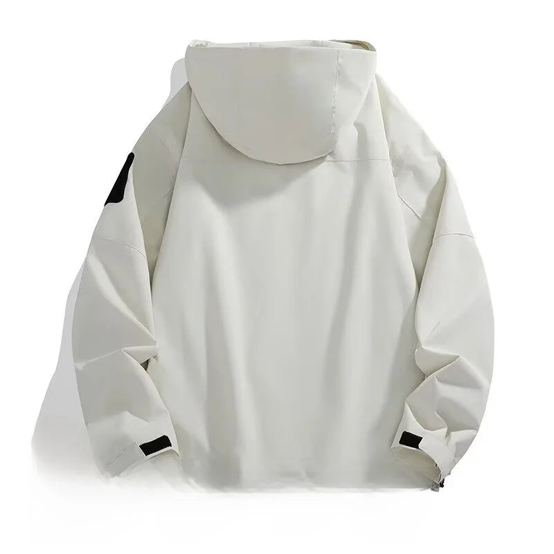 Outdoor Men's Jaet Spring Autumn New Sle Loose Workwear Windproof Waterproof Coat Couple Outerwear Faion Urban Youth