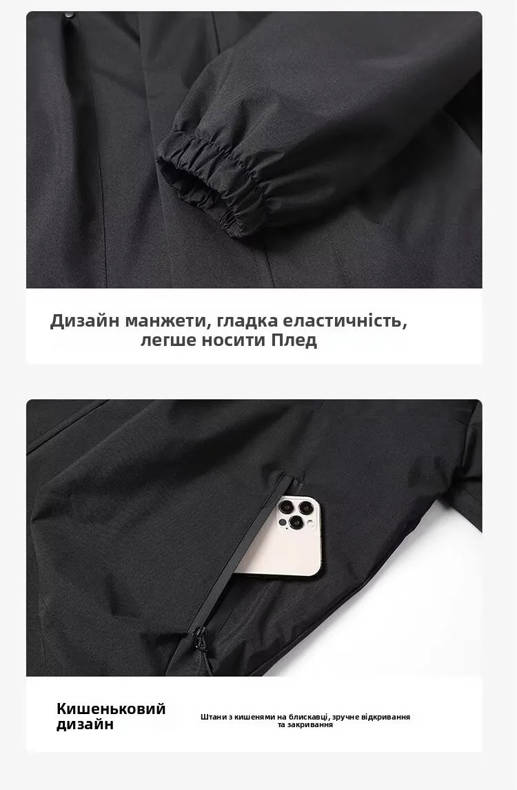 Outdoor Men's Jaet Spring Autumn New Sle Loose Workwear Windproof Waterproof Coat Couple Outerwear Faion Urban Youth