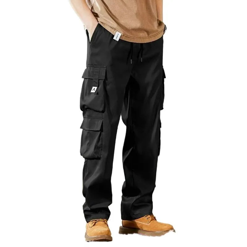 Large Size Men's Workwear Pants 2024 New Sle Durable Casual Set for Construction Work Summer Wear Resistant Cuffed